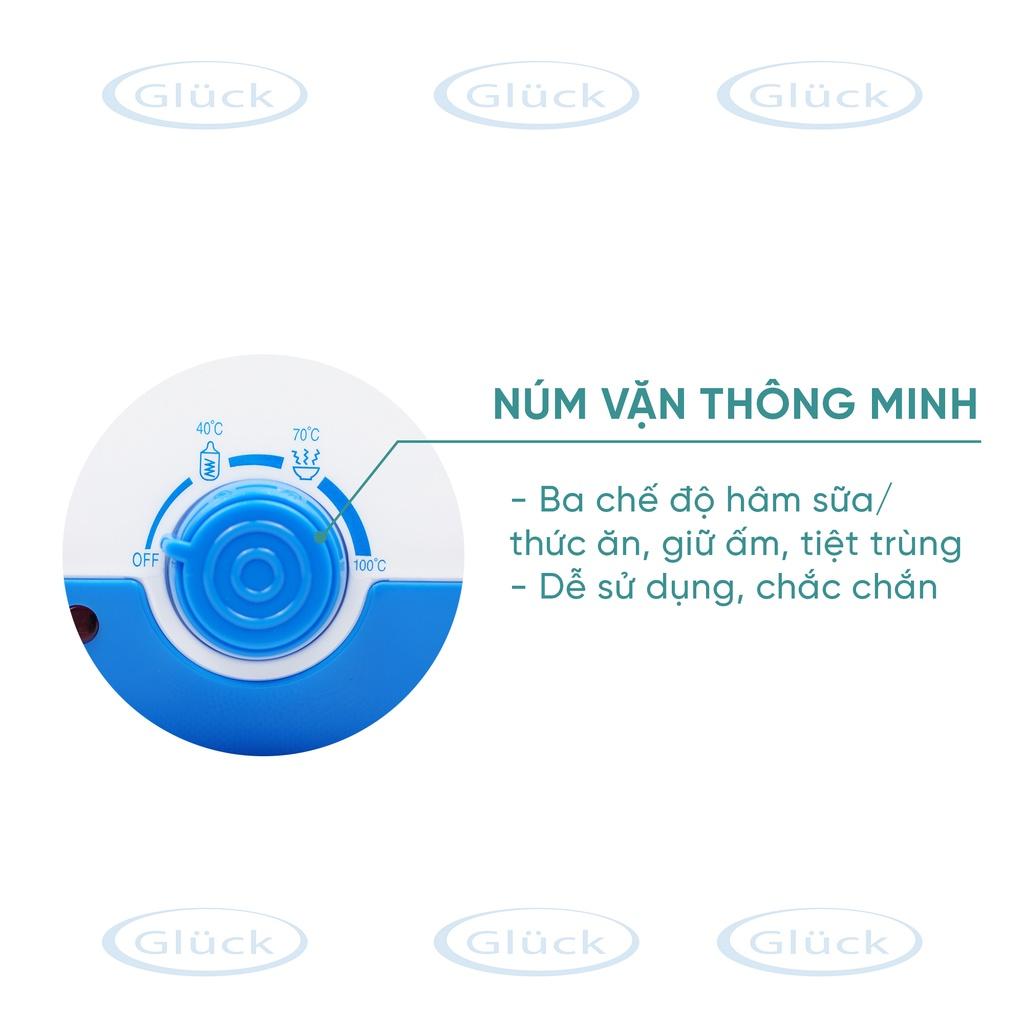 Máy hâm sữa đa năng cho bé 2 bình có thể hâm thức ăn GN05 Gluck Official