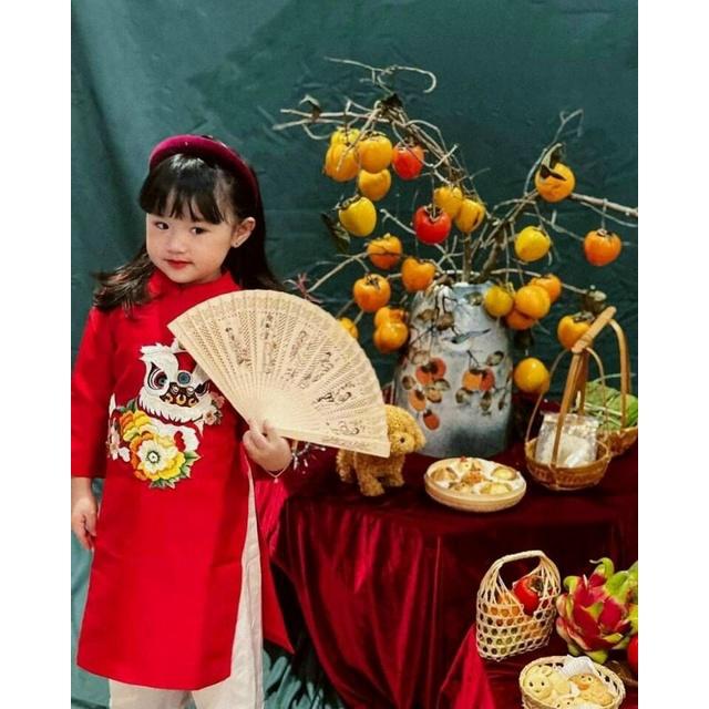 Sét áo dài bé gái đẹp hịn xịn sàn chảnh hàng thiết kế cao cấp. hàng đẹp giá rẻ bao chất toàn quốc