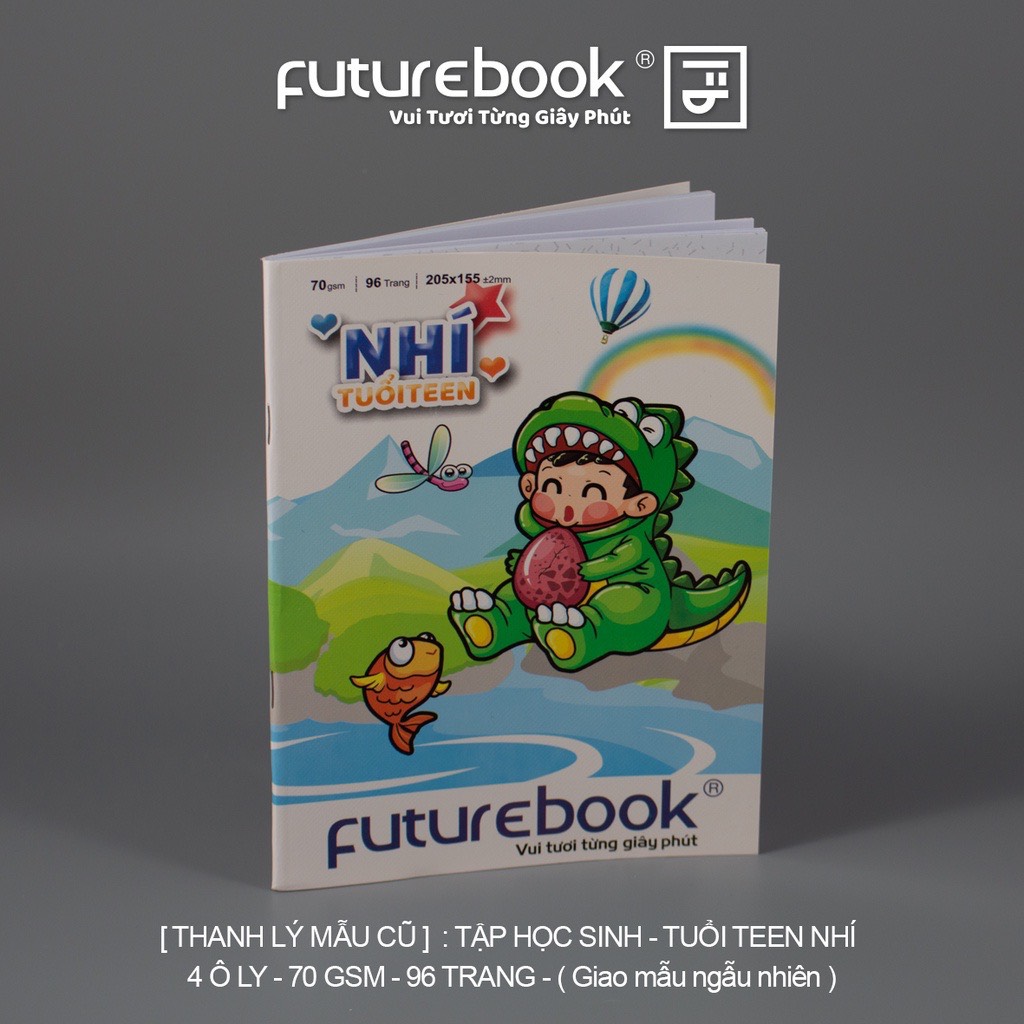 [Thanh Lý Mẫu Cũ 2021] Tập Học Sinh Tuổi Teen Nhí 4 Ô ly- 96 Trang- 70 gsm- MSP: DK-HS754. FUTUREBOOK. Giao ngẫu nhiên