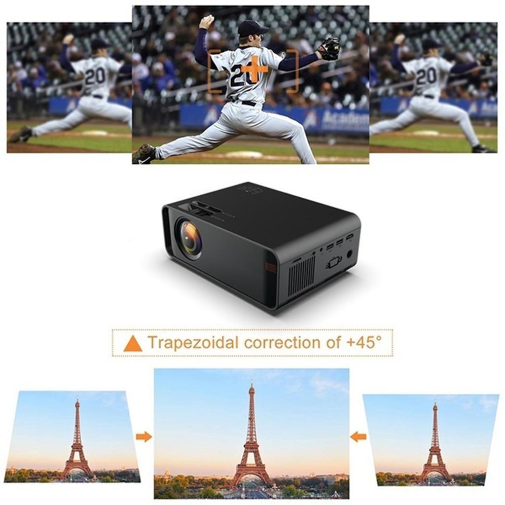 Movie 4k 1080P Full- LCD Display US Standard Black