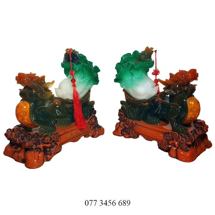 Tỳ Hưu cõng củ cải ngang 11.5cm