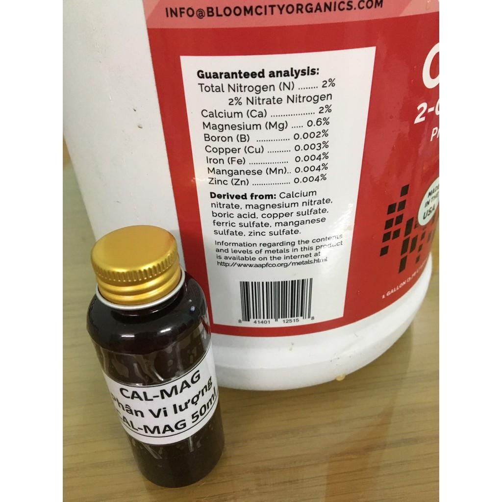 Phân bón vi lượng canxi magie lọ 50ml hàng nhập khẩu