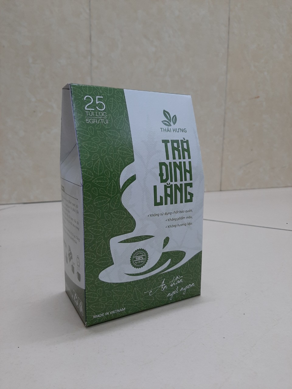 Combo 08 Túi Trà ĐINH LĂNG Thái Hưng An thần, giảm stress, ngủ ngon 25 túi lọc 5g