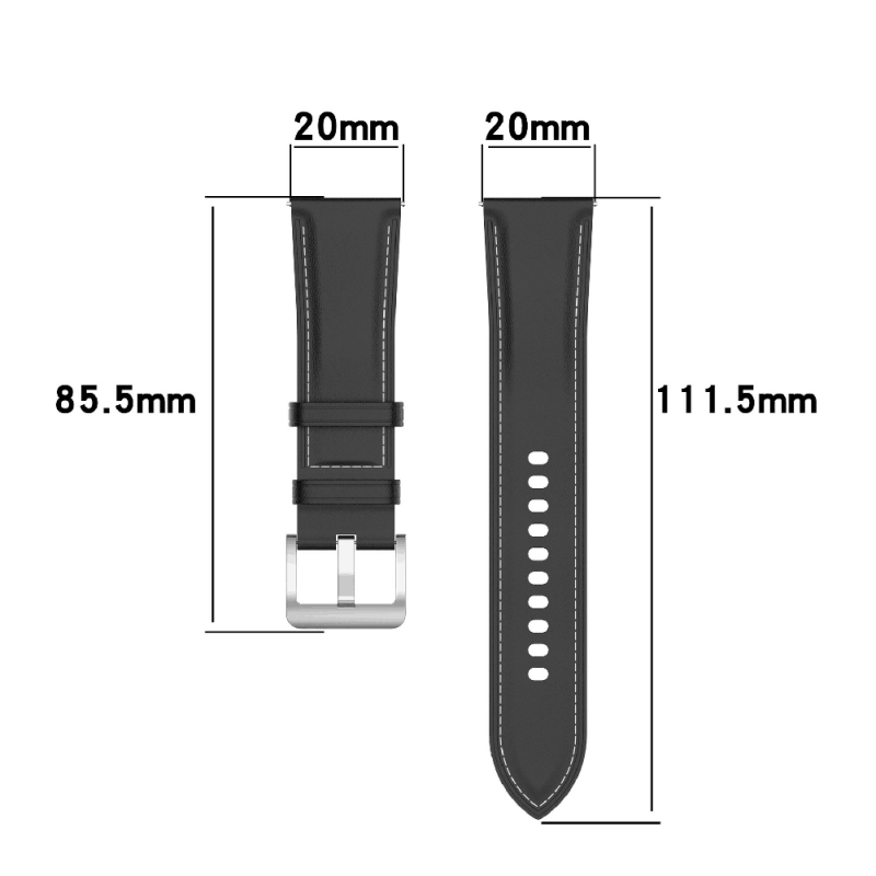 Dây đeo đồng hồ bằng da Dây đeo tay mềm không thấm nước Tương thích cho Đồng hồ thông minh Huawei Watch Gt3 Pro 46mm / 43mm