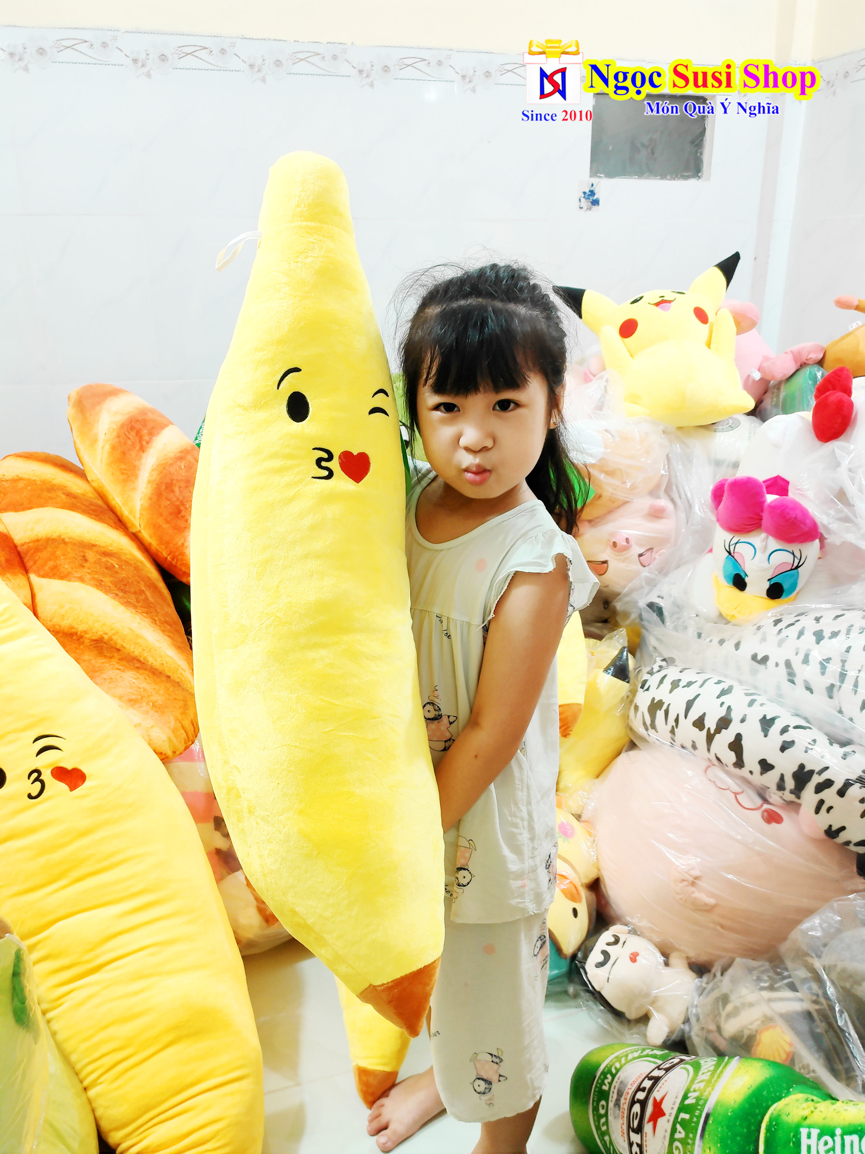 GẤU BÔNG TRÁI CHUỐI KHỔNG LỒ