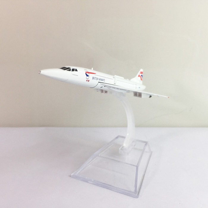 Mô hình máy bay tĩnh Concord British Airways 16cm