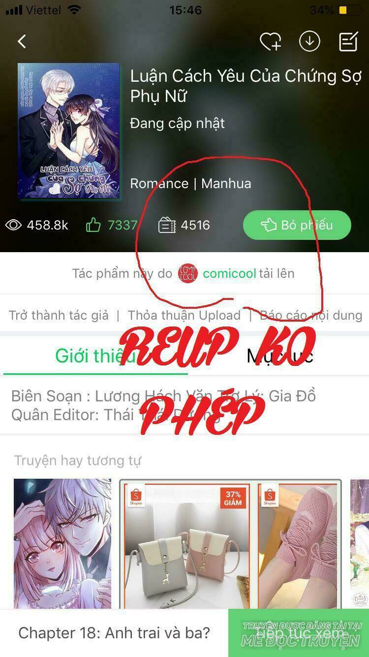 luận cách yêu của chứng sợ phụ nữ chapter 34 1