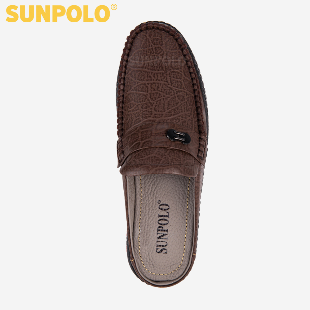 Dép Sapo Dép Sục Nam Da Bò SUNPOLO SPO274