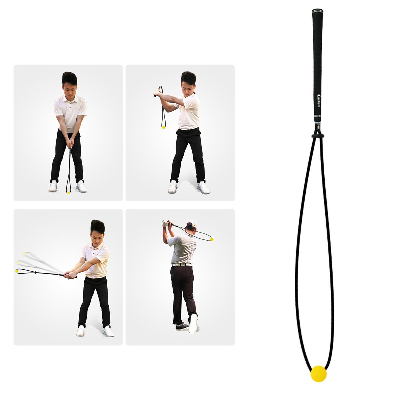 Practice Trainer Golf Swing Trainer Exercise Position Correction Arm Band Warm up Golf Swing Training Aid for Beginner Improve Speed Balance