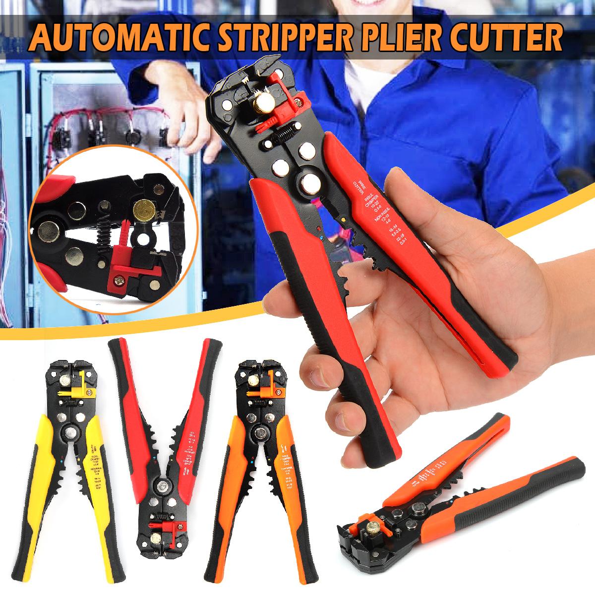 Self Adjustable Automatic Cable Wire Cutter Stripper Crimping Crimper Plier Tool 