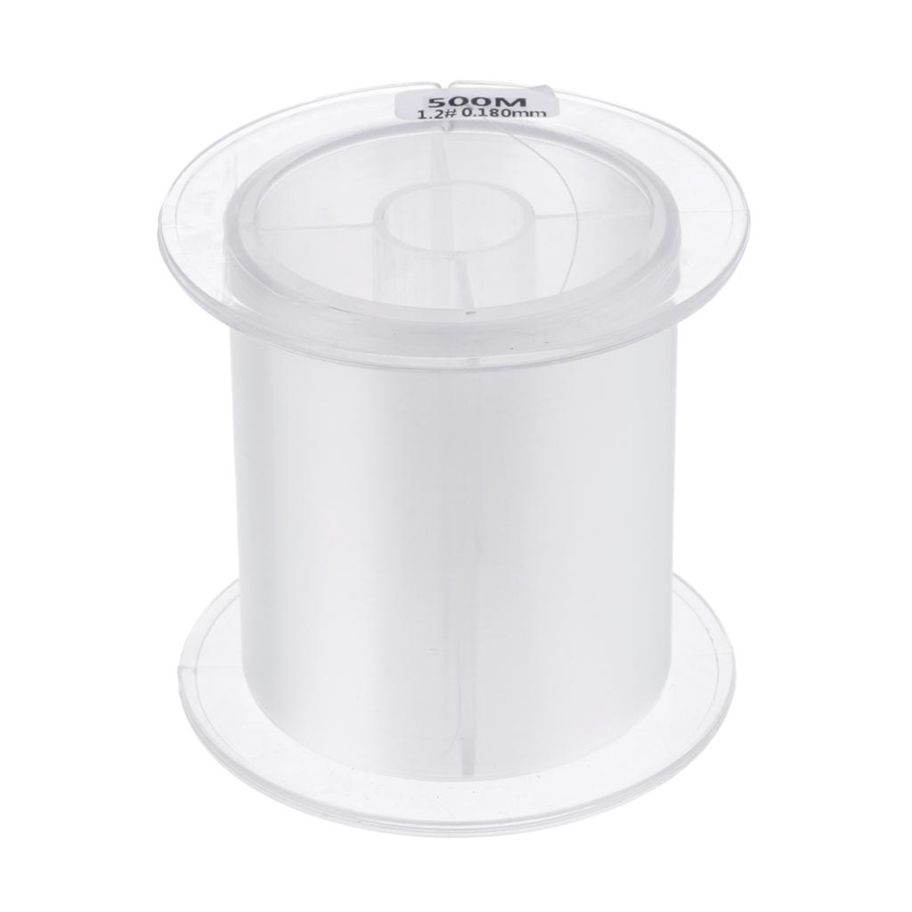 Roll of 500m Super Strong Nylon Transparent Fishing Line Fishing Tackle