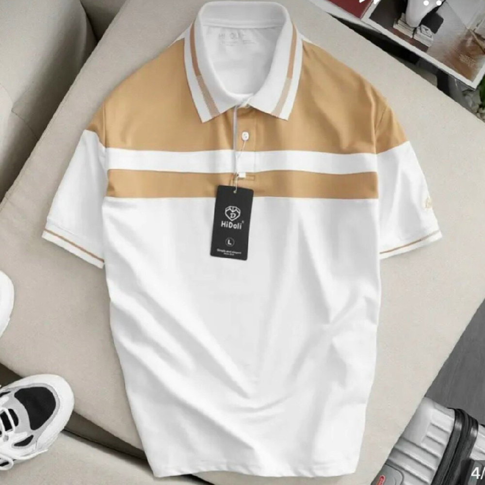 Hình ảnh Áo Thun Polo Cặp Nam Nữ Tay Ngắn Unisex thương hiệu Chandi thiết kế cố bẻ thêu không bong tróc khi giặt PLN33