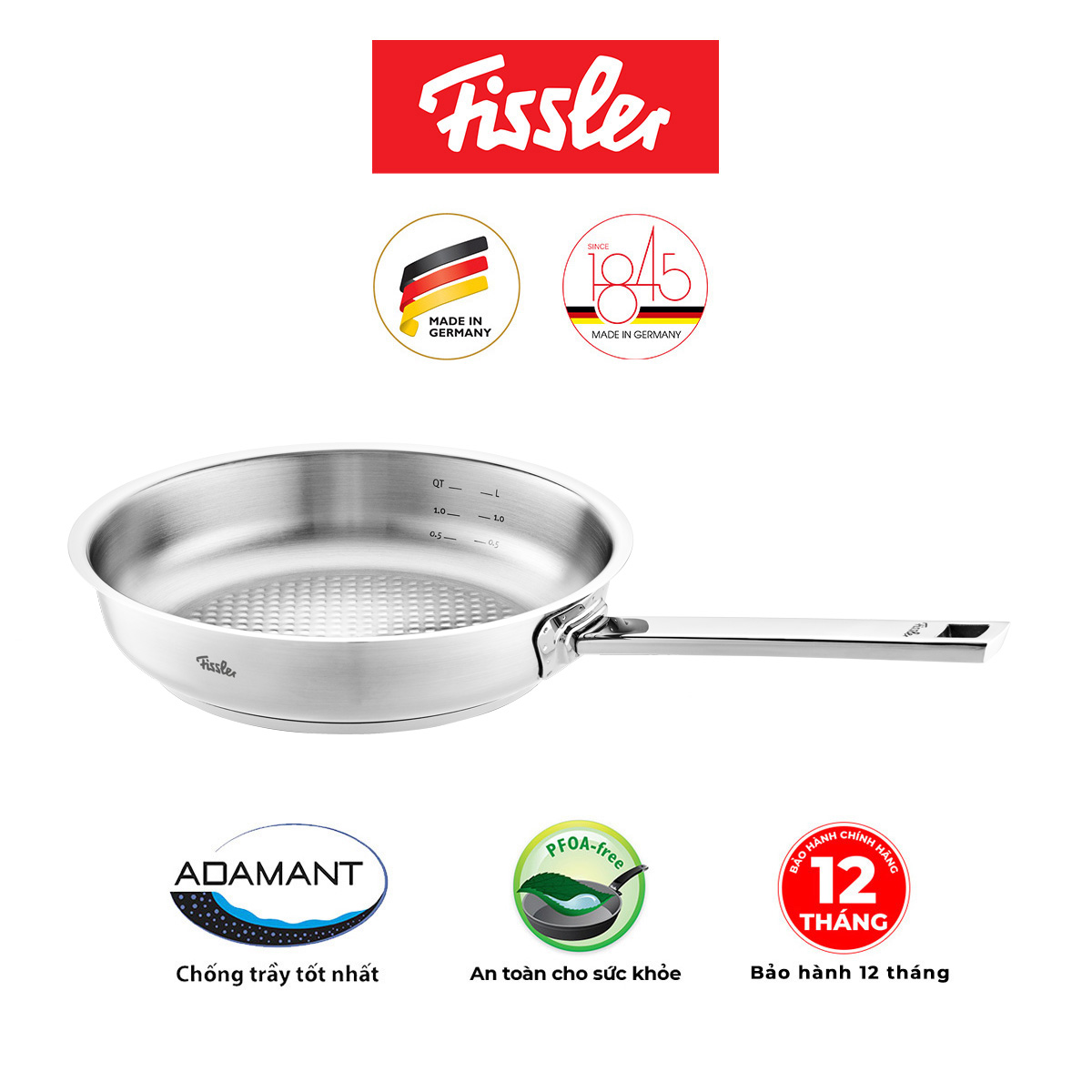 Chảo inox Fissler Original Pro size 28cm Hàng chính hãng