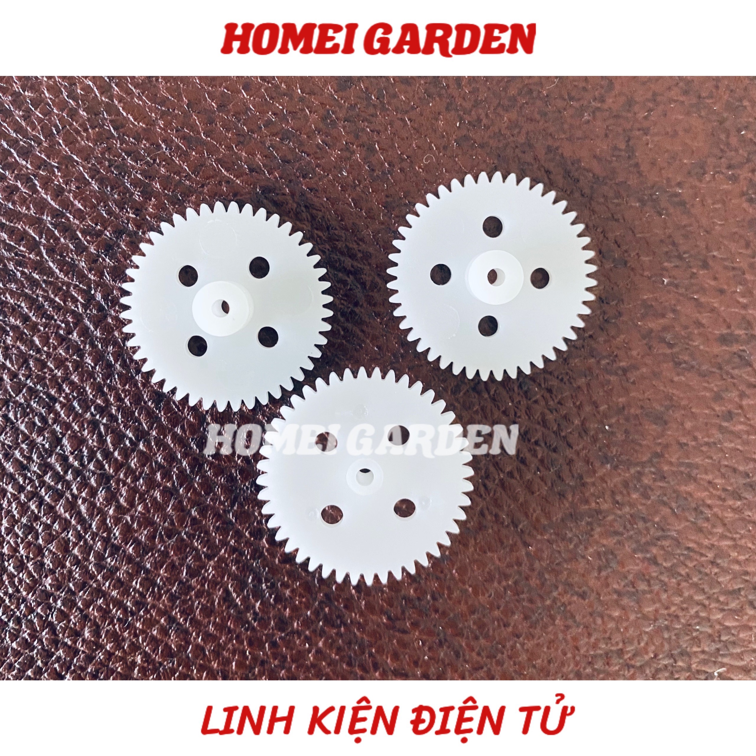 5 cái bánh răng nhựa mini 44 răng trục 2mm - HM0091