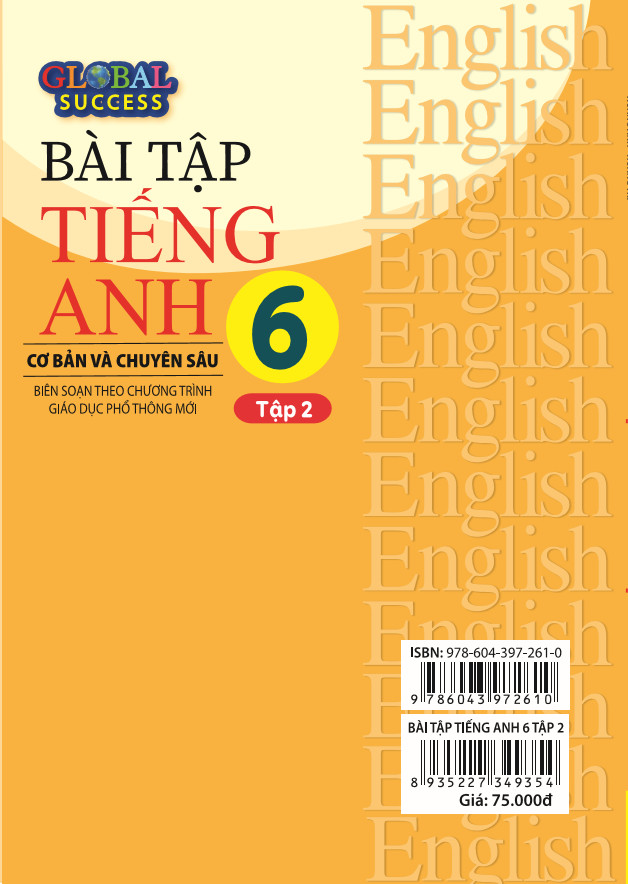 Sách - Bài Tập Tiếng Anh 6 Cơ Bản Và Chuyên Sâu (Biên soạn theo chương trình GDPT mới Global Success) - ndbooks