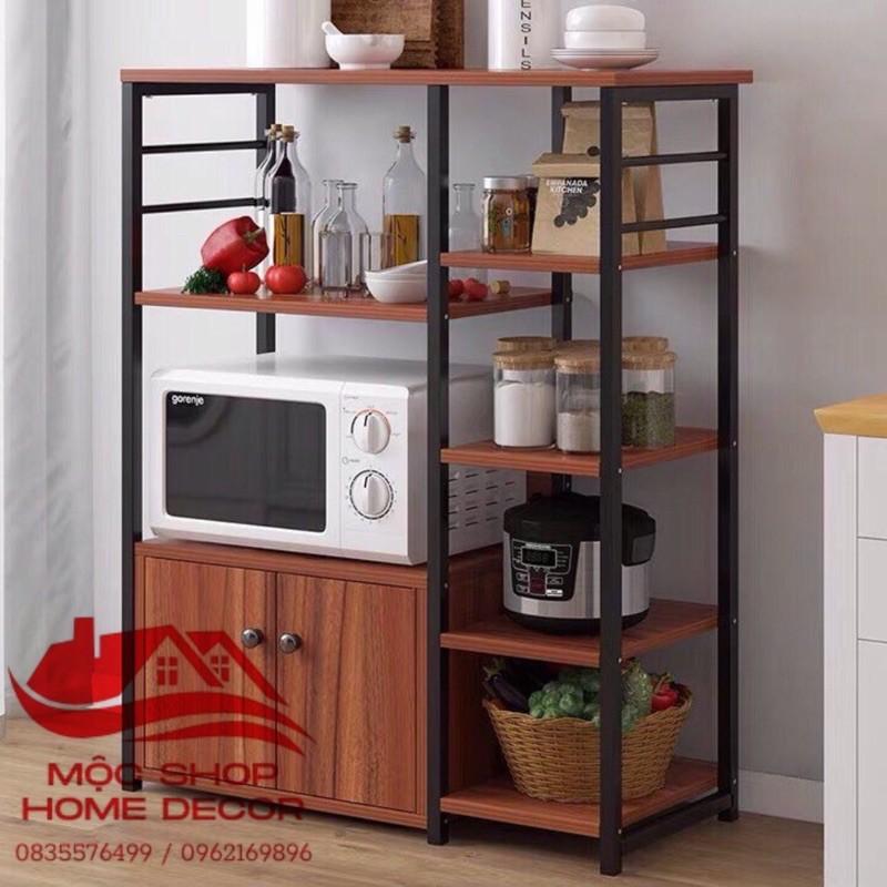 Kệ nhà bếp đa năng 5 tầng D4584 nâu 80*30*100cm