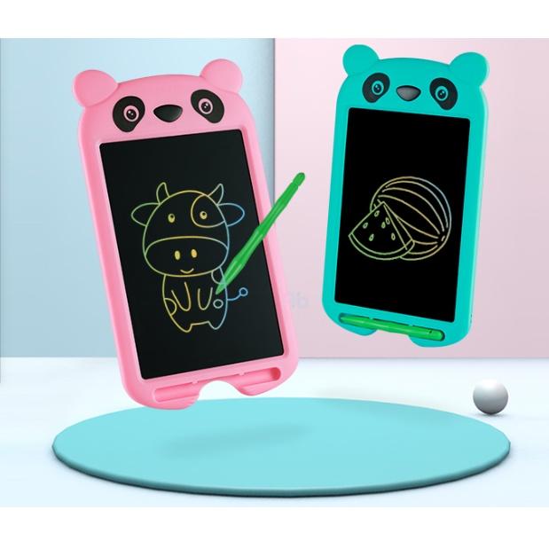 Bảng viết thông minh LCD tự xóa cho bé tập vẽ, viết bảng vẽ  Bảng đa màu Gấu trúc