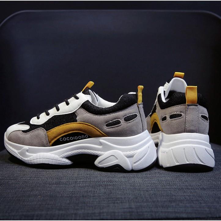 Giày sneaker nữ MS025 (xám vàng