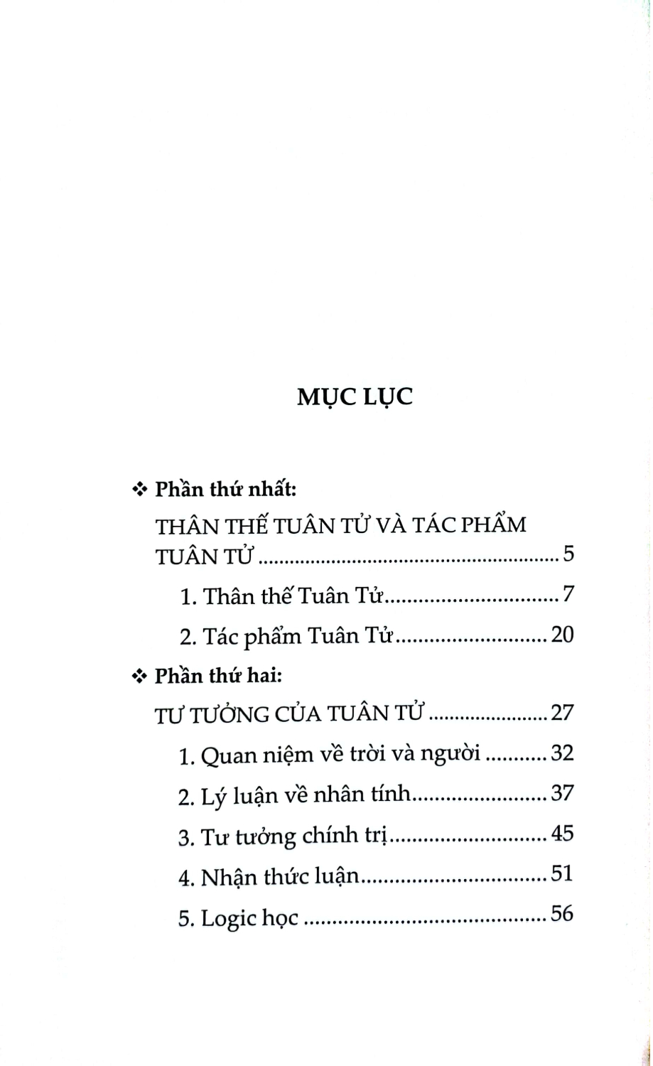 Tuân Tử - Trị Nước Và Răn Đời (SB)