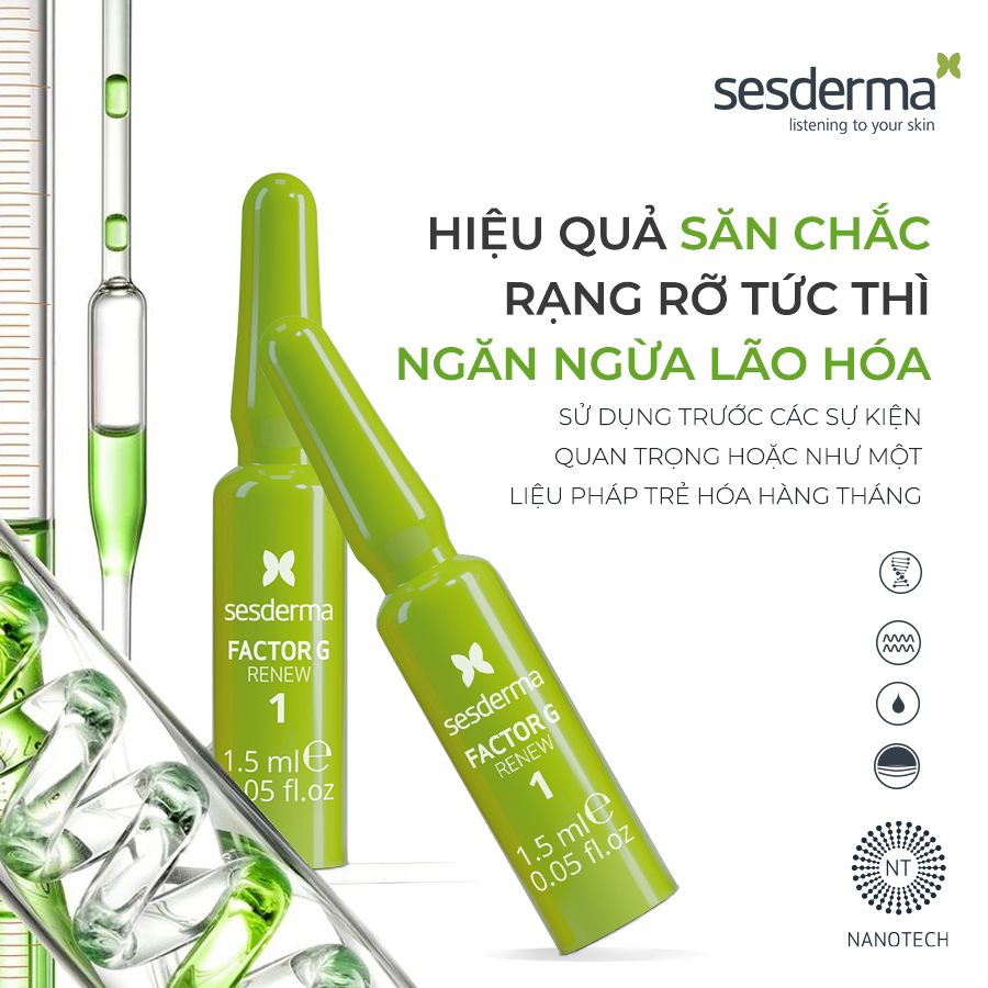 Tinh chất kích thích sinh học tái tạo da Sesderma Factor G cho mọi loại da