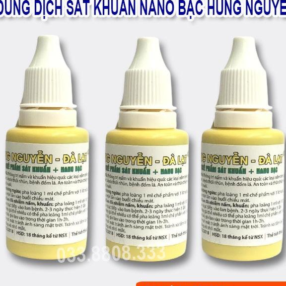 CHẾ PHẨM HÙNG NGUYỄN NANO BẠC CHUYÊN PHÒNG NẤM VI KHUẨN PHONG LAN