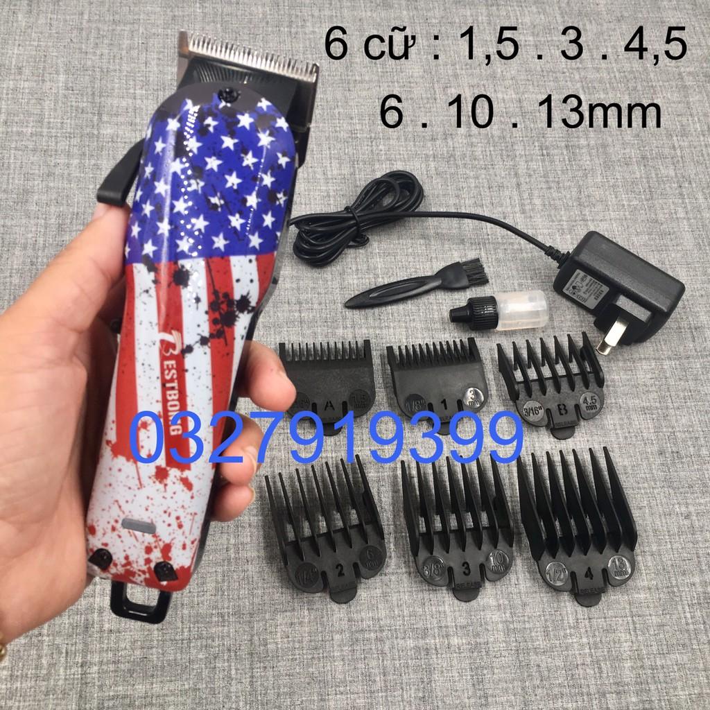 Tông đơ cắt tóc cao cấp BestBomg Cờ Mỹ