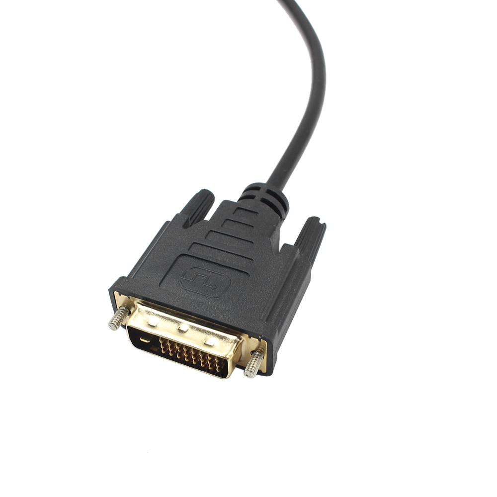 1.8M DP to DVI Adapter DisplayPort Display Port to DVI Cable Adapter Converter Male to Male Video Cable 1080P for