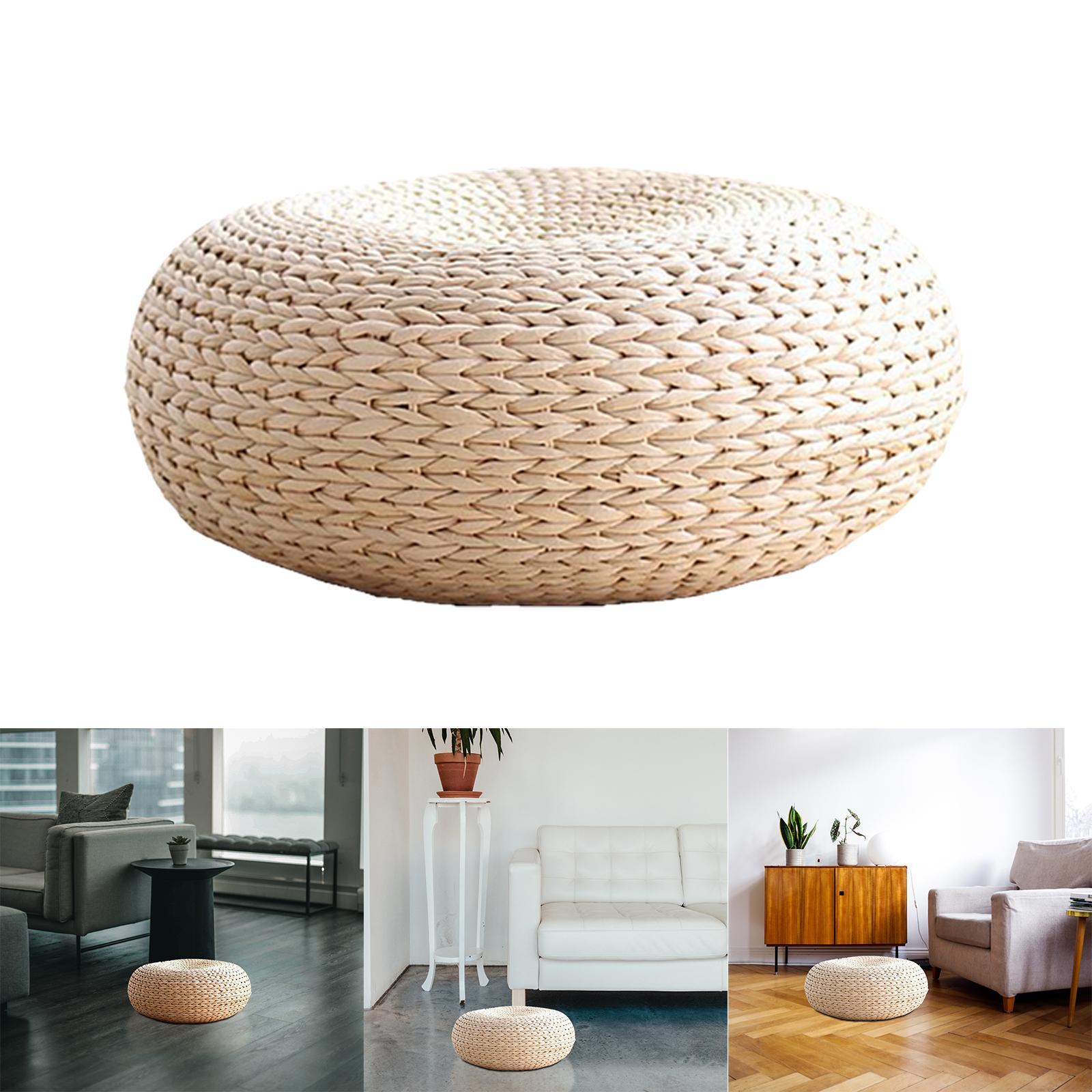 Handcrafted  Woven Dia. 40cm Seat Cushion Floor Mat