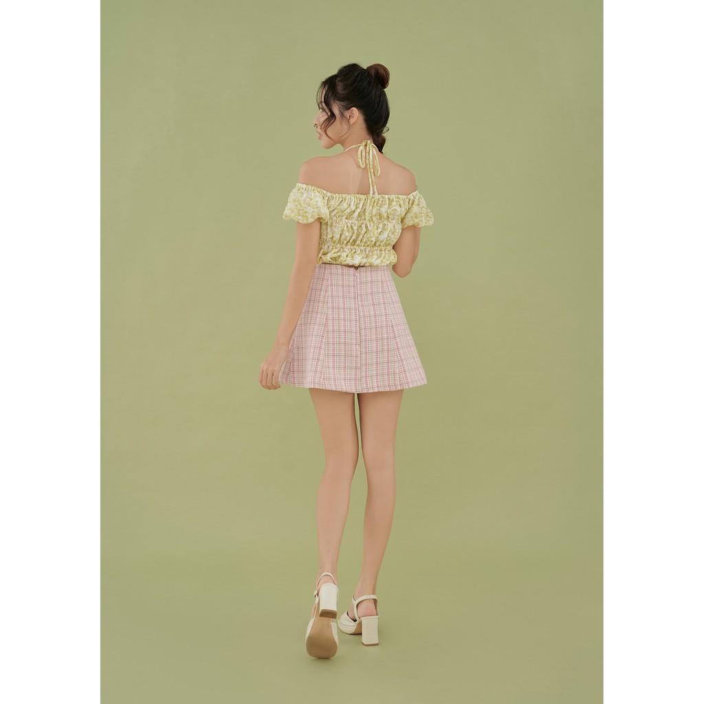 Chân váy ngắn dáng chữ a Tweed Skirt By Gum