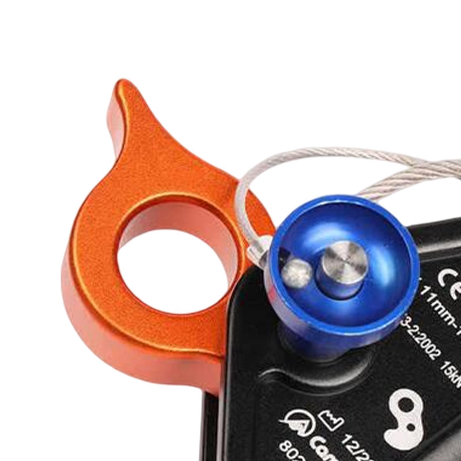 Rope Grab Ascender, Fall Protection Belay Device Adjuster Rope Clamp for 11-13mm Ropes for Outdoor Rock Climbing Tree Arborist