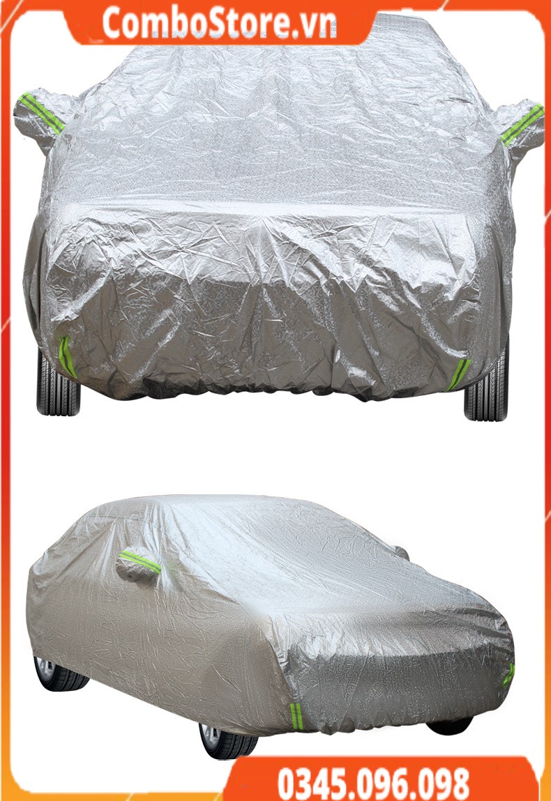 Bạt phủ ô tô cách nhiệt cao cấp 3 lớp - chống nắng, chống xước, chống nước