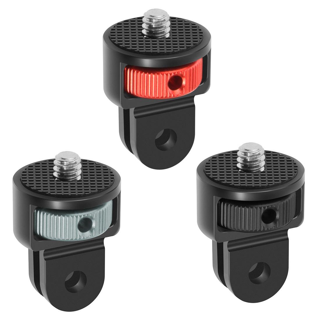 1/4 Bộ chuyển đổi bộ chuyển đổi ba chân vít cho mũ bảo hiểm xe đạp ba lô monopod gắn kết cho GoPro Hero 10 9 8 7 6 5 Insta360 Camera hành động