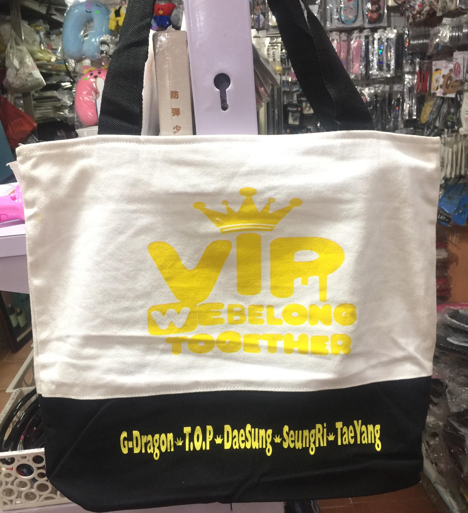 Túi đeo vai túi xách thời trang chữ BIGBANG in 2 mặt