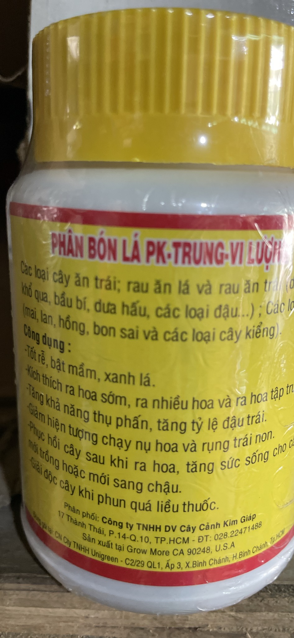 Phân bón lá GrowMore FERTA 0-4-4 +TE chai 235ml tăng sức đề kháng cho cây