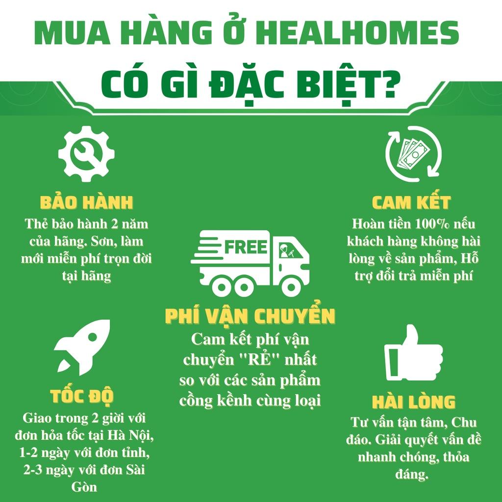 Bộ bàn ghế ban công gồm 1 bàn và 2 ghế giả mây lõi thép, dùng thư giãn trang trí phòng khách sân vườn cà phê / Healhomes