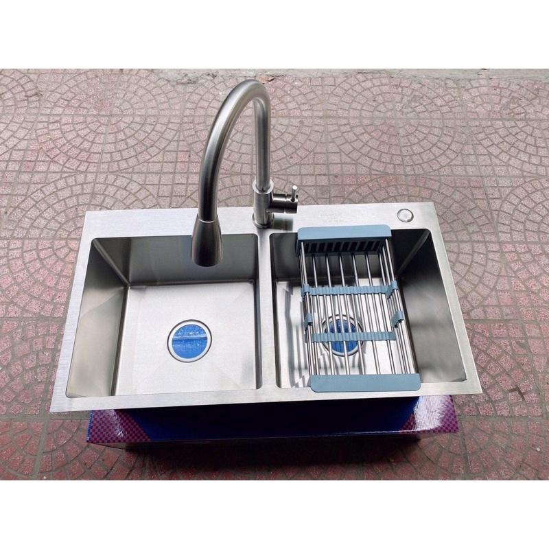 Chậu rửa bát inox 304.Chậu rửa bát cân 8245.Chậu rửa bát