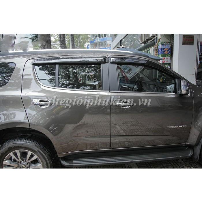 Bộ vè che mưa Chevrolet Trailblazer chỉ mạ Crom cao cấp