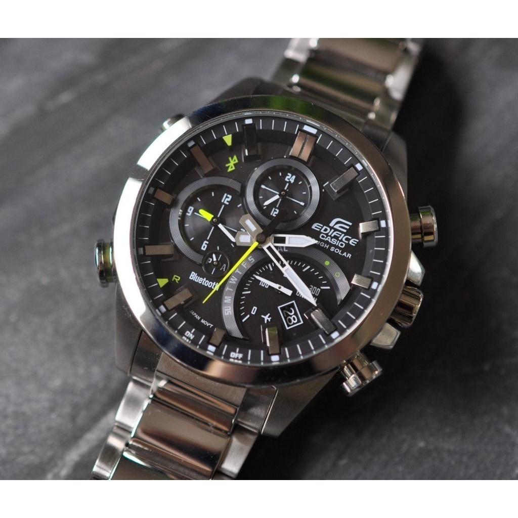 Đồng Hồ Nam Dây Thép Casio Edifice EQB-501D-1A Chính Hãng - Bluetooth - Pin Năng Lượng Mặt Trời