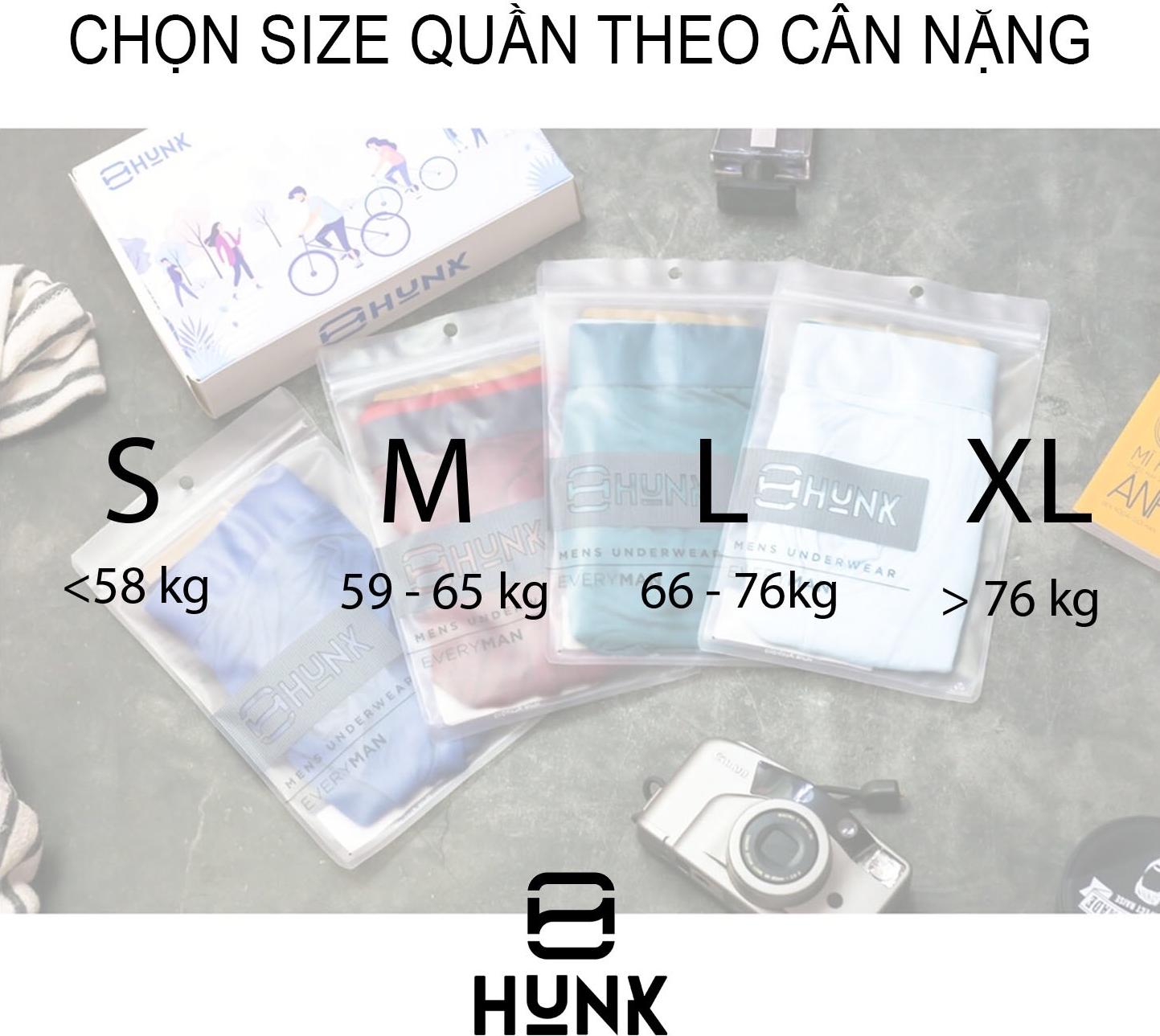 [Thiết kế phối] Quần lót nam Hunk Xperience upward boxer màu Đen H13 - Điểm nhấn phối màu tinh tế