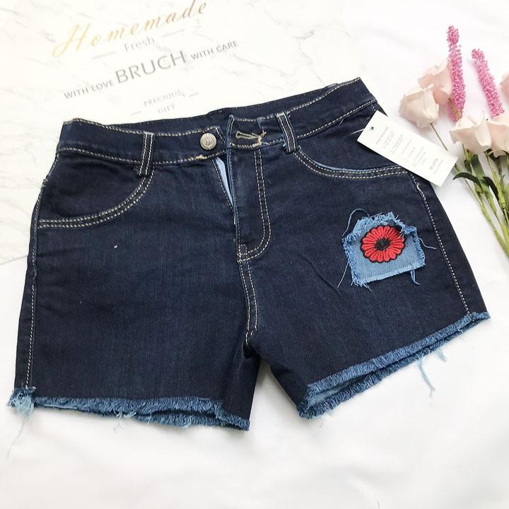 Quần đùi nữ jean co giãn size từ 40-45kg - QNU26