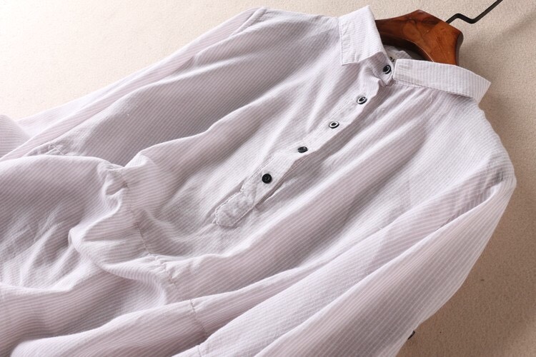 Áo sơ mi đũi nữ cổ đức tay lỡ, chất liệu mịn mát, form trẻ trung Đũi Việt DS20