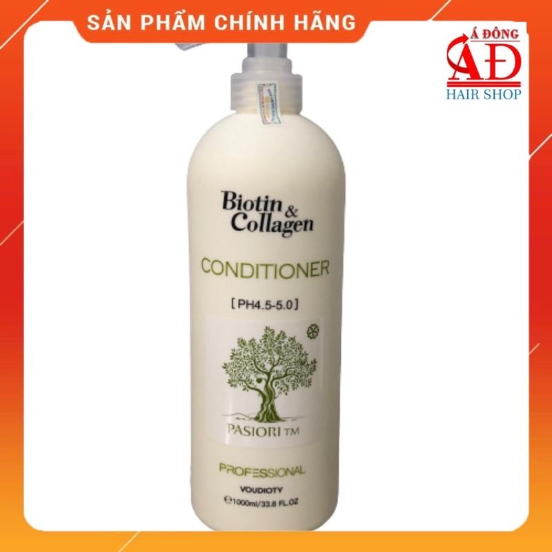 BỘ DẦU GỘI XẢ BIOTIN COLLAGEN PASIORI TRĂNG SIÊU MỀM MƯỢT CHO TÓC KHÔ Ý 1000ML*2 (Cặp