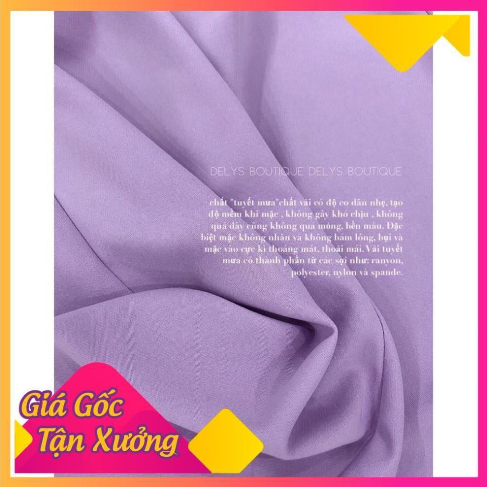 QUẦN ỐNG RỘNG DÁNG DÀI MÀU TÍM PHONG CÁCH HÀN QUỐC DÀI 100CM 935