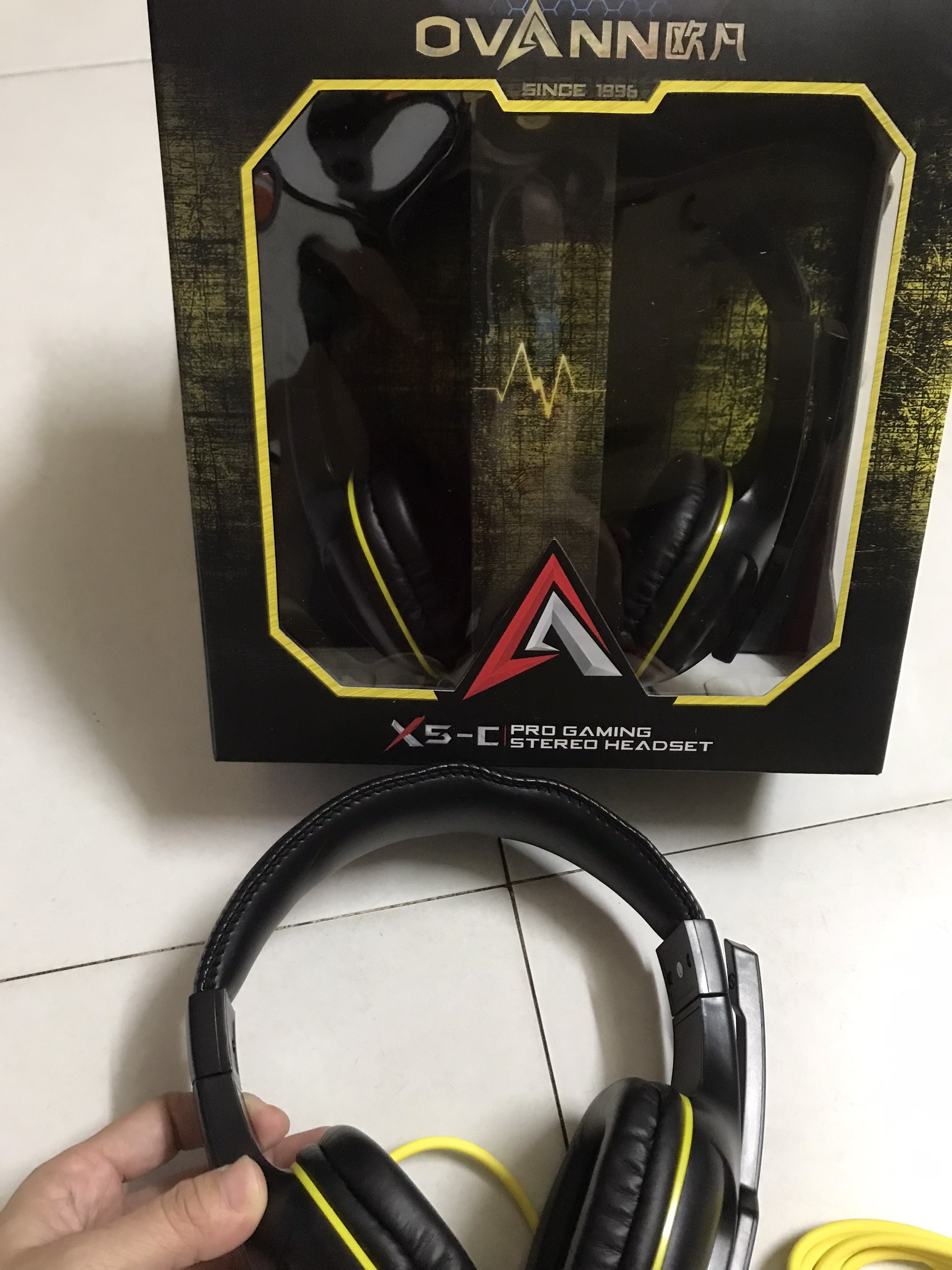 Tai Nghe Chụp Tai Có Mic Ovann X5-C Pro Gaming (Đen) - Hàng Nhập Khẩu