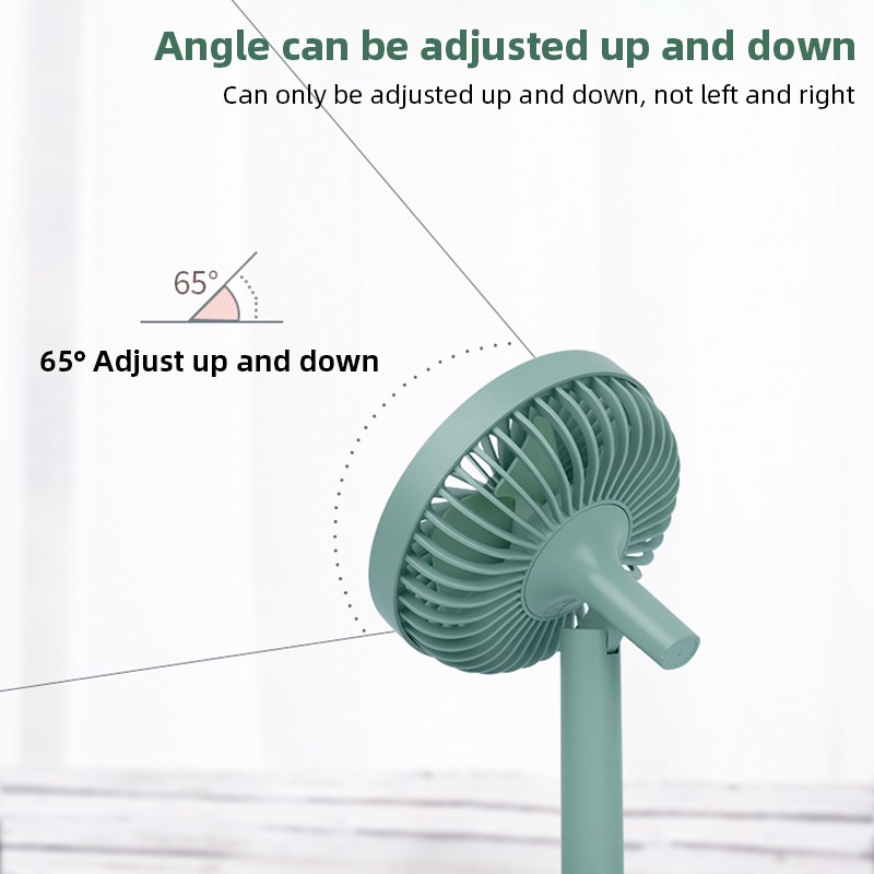 Quạt thông minh để bàn tích hợp với đèn ngủ hiệu HOTCASE Yase YS-2209A - 3 mức tốc độ gió, hoạt động lên lên đến 2h, lồng quạt điều chỉnh nghiêng góc 65 độ, xoay đảo gió - Hàng nhập khẩu