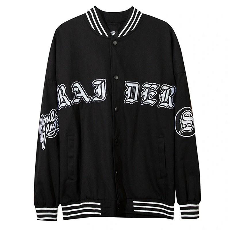 Áo khoác dù Nam Nữ Ulzzang, Áo Bomber Jacket Unisex form rộng chữ in cực chất phong cách hiphop