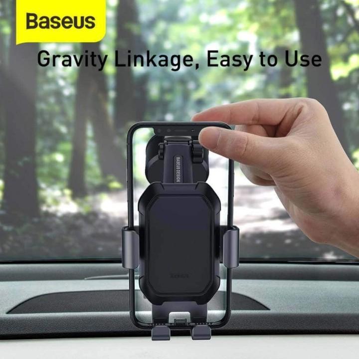 Giá đỡ điện thoại hút chân không gắn kính hoặc táp lô ô tô Baseus SUYL-TK01 - Hàng Chính Hãng