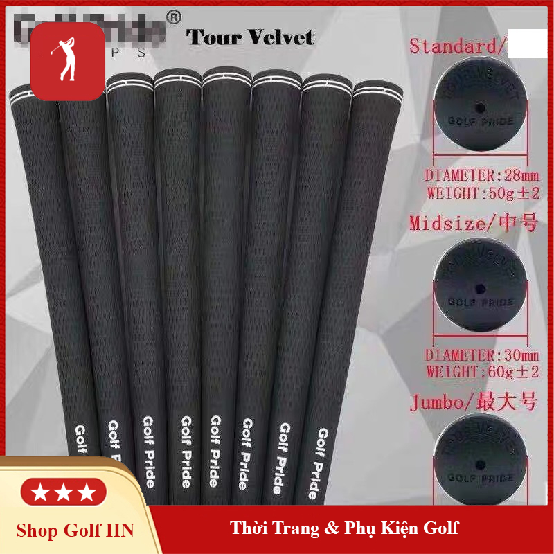 Golf grip pride grip gậy golf bọc cán gậy chống trượt siêu nhẹ MCC  (10 chiếc) CG001