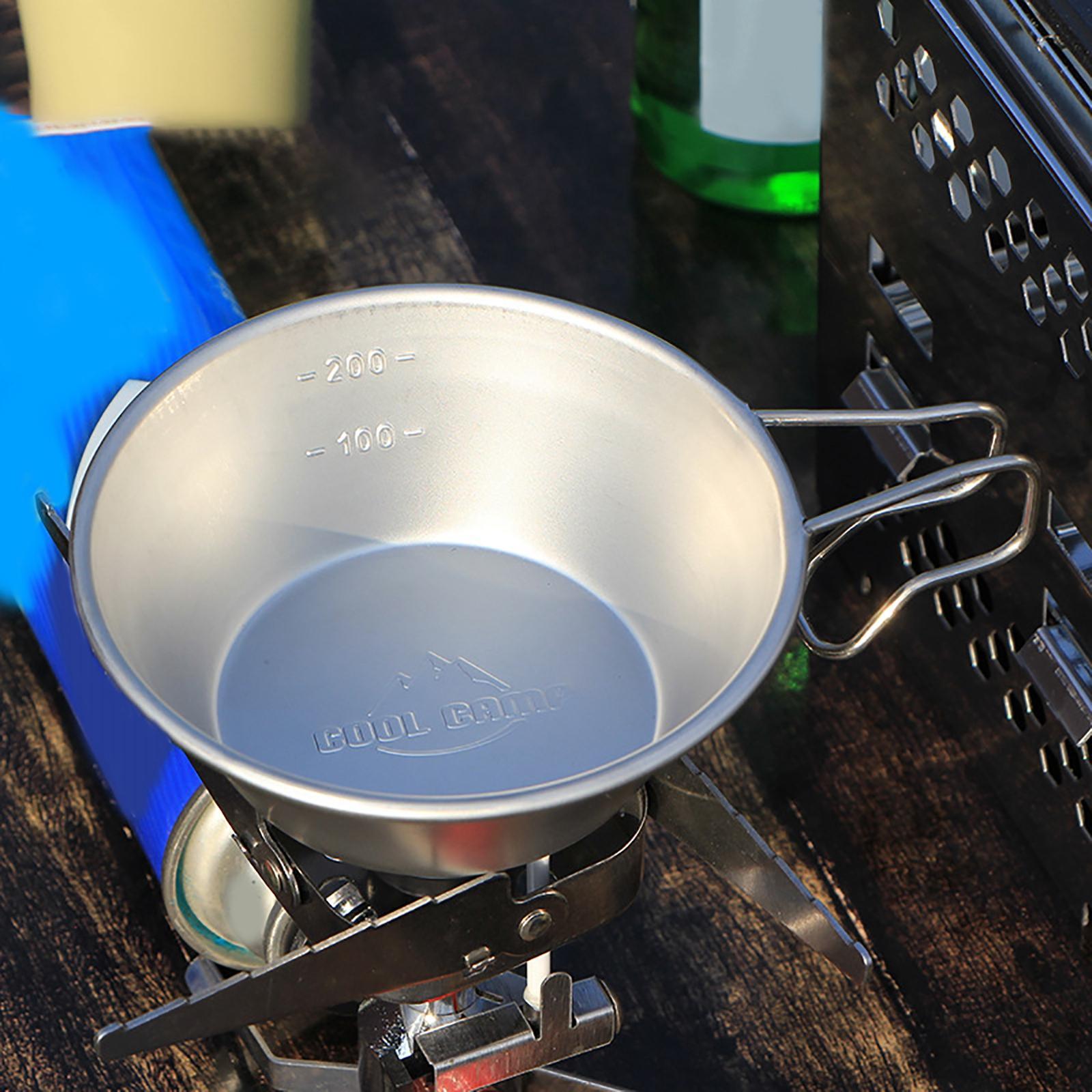Lightweight Camping Bowl Bowl Outdoor Cookware Cooking for Beach Kitchen Backpacking