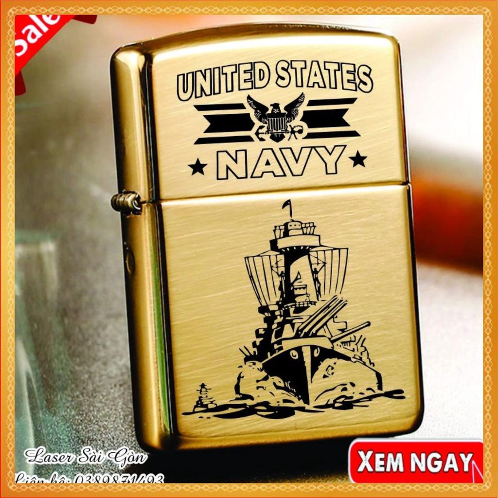 Bật đồng kèm ruột version navy USS - LA MÃ